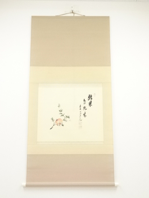 JAPANESE HANGING SCROLL / HAND PAINTED / CALLIGRAPHY